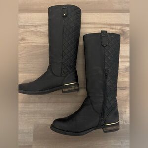 Aldo Black Leather Boots, below knee length, US 7